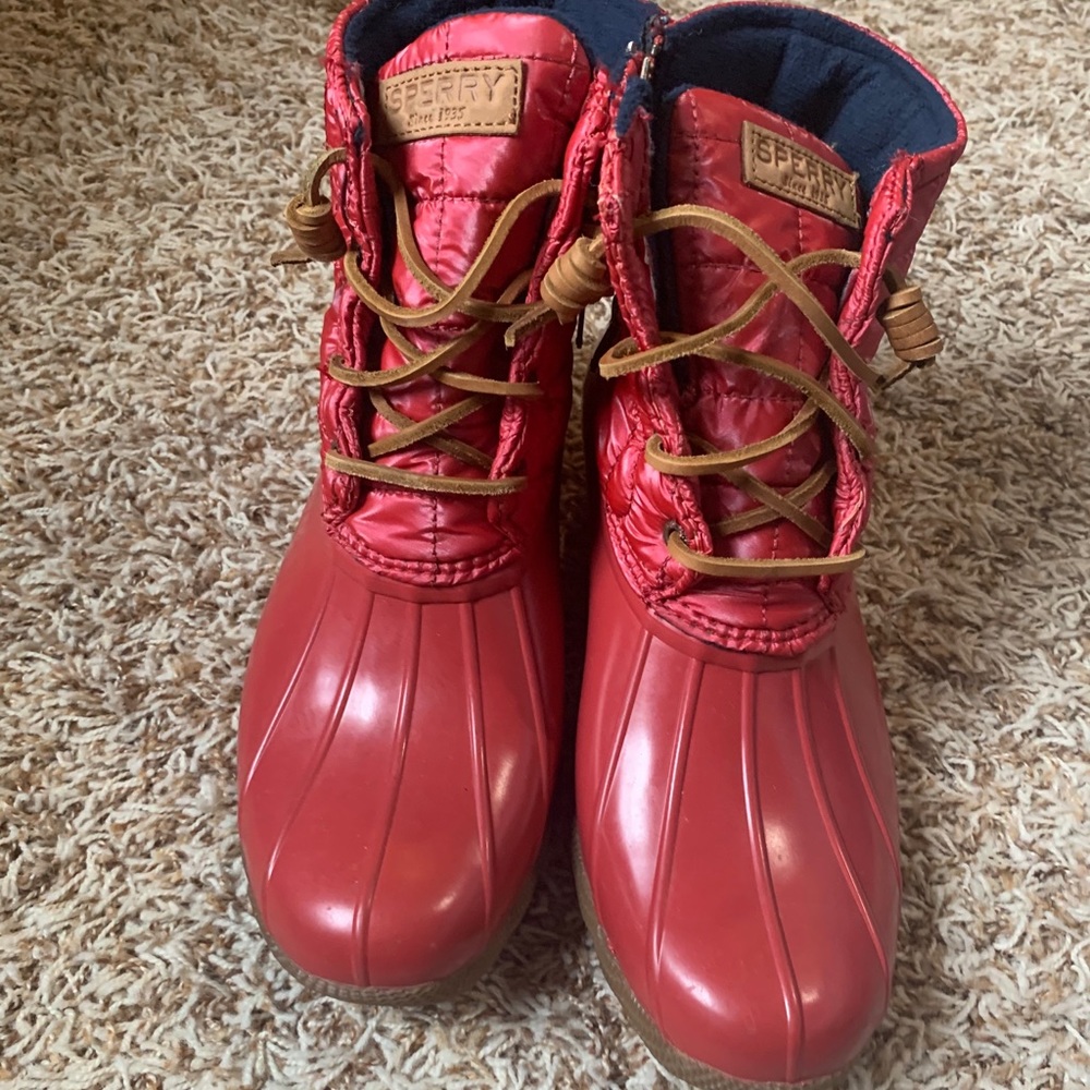 Sperry waterproof duck boots size 10